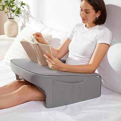 Reading Pillow for Bed, Gaming Pillow for Lap, Petite Adults, Teens Arm Rest by cooloo8