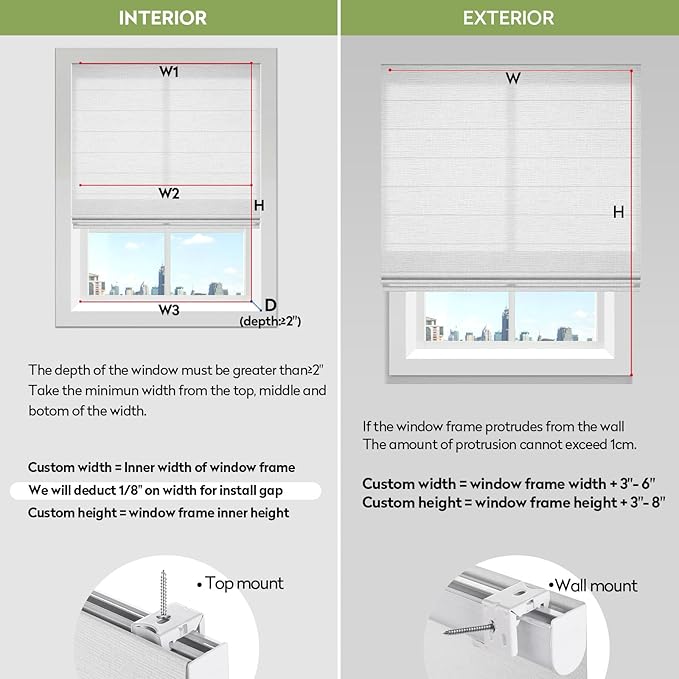 ZSTARR Smart Roman Shades Rechargeable Motorized Blinds - Image 6