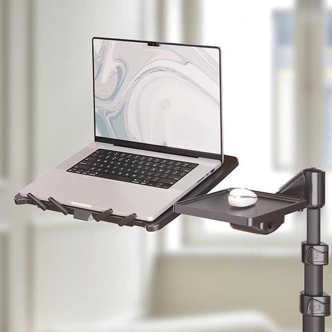 LEVO G2 Deluxe Adjustable Laptop Stand – Rolling Computer Desk & Ergonomic Table - Image 8