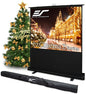 Elite Screens ezCinema 2, Portable Manual Floor Pull Up Scissor Backed by EliteScreensInc