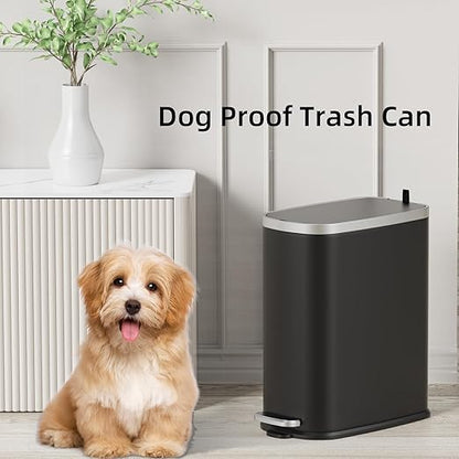 KUK Slim Bathroom Trash Can - Image 7