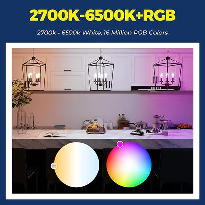 Lightinginside E12 Smart Light Bulbs 60W Equiv., Work - Image 5