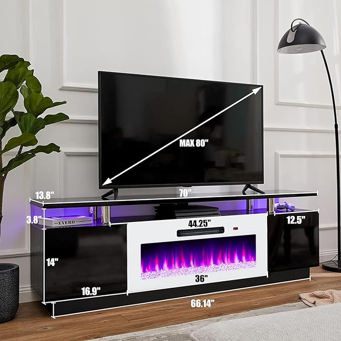AMERLIFE Fireplace TV Stand - Image 3