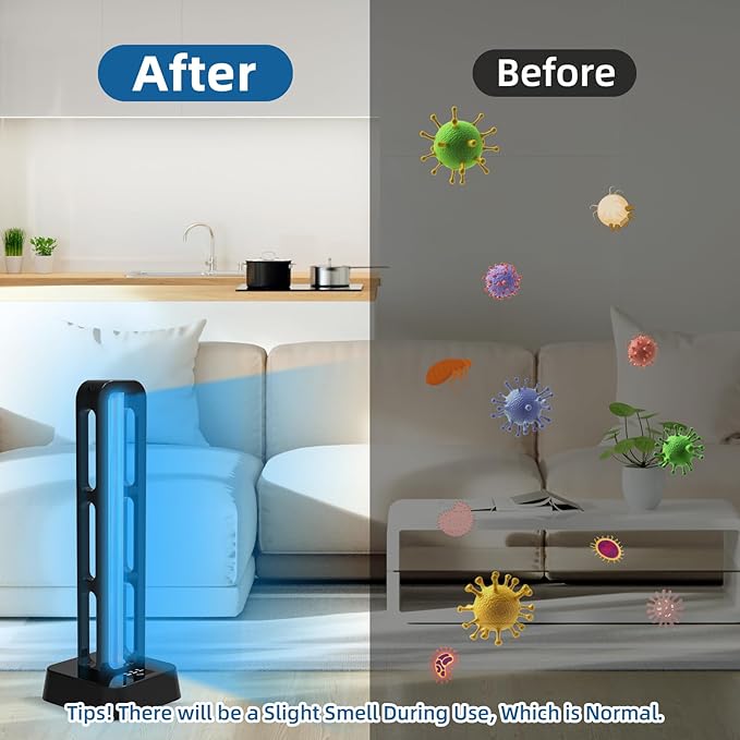 39W UV Light Sanitizer with Remote Control and 3 Timers – Ozone Free Home - Image 8