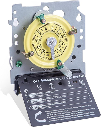 T104M Mechanical Time Switch, 208-277V AC 40A DPST, 24-Hour Dial by Unknown