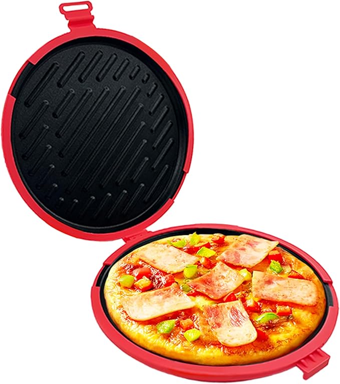 9.5inch 5-in-1 Microwave Grill Pan, Grilled Cheese, Large Toastie Sandwich Maker by Unknown