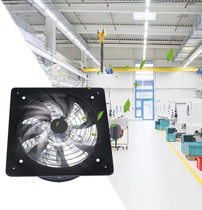 XUFOPLY 12 Inch Exhaust Fan, 110V 125W Wall Mounted Vent Fans 2800RPM Kitchen - Image 3