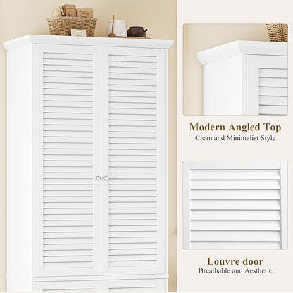 70.9" Tall Storage Cabinet, Wood Pantry Cabinet - Image 7