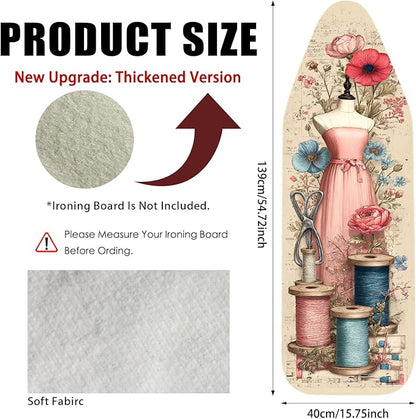 Nuxovilar Ironing Board Cover Needle Cotton 15x54 Inches | Ironing Board Cover - Image 3