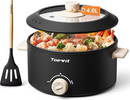 TOPWIT Hot Pot Electric, 4L Electric Pot by TOPWIT