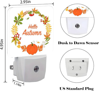 FSHVQKD Hello Autumn Night Light, Plug Into Wall - Image 2