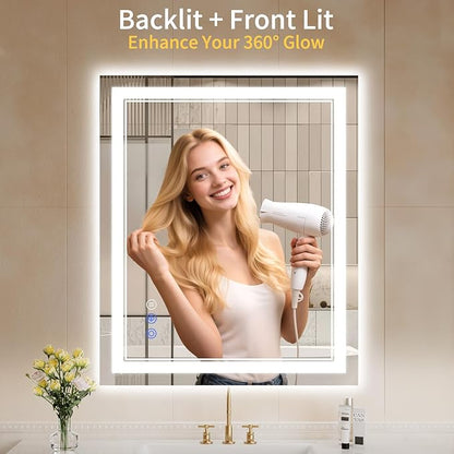 30"x38" LED Bathroom Mirror - Image 2