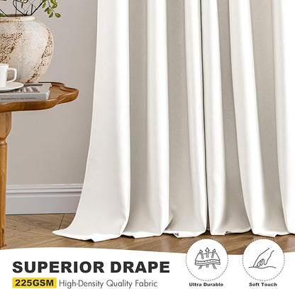 MIULEE Ivory Blackout Curtains - Image 5