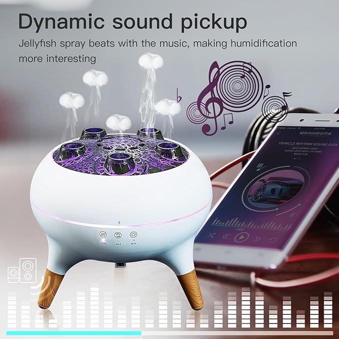 Essential Oil Diffuser 250ML, Jellyfish Diffuser Air Humidifiers Sound Pickup - Image 2