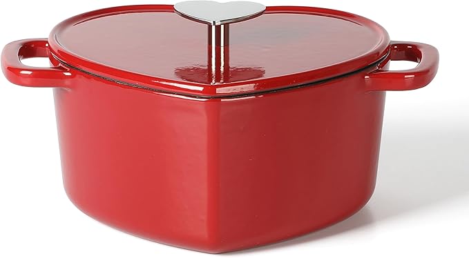 Martha Stewart Heart Shaped Enamel Cast Iron 2-Quart Dutch Oven by MarthaStewart