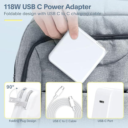 Azacvb Mac Book Pro Charger - 118W USB C Fast Charger Power Adapter Compatible - Image 7