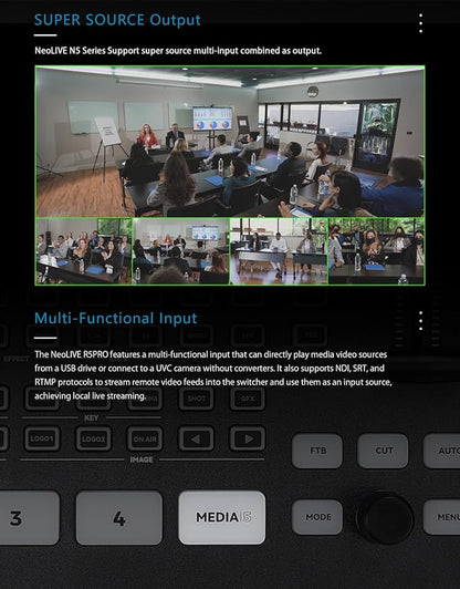 SPROLINK NeoLIVE N5/N5S 5 Input Channels Video Streaming switcher Laptop Design - Image 4