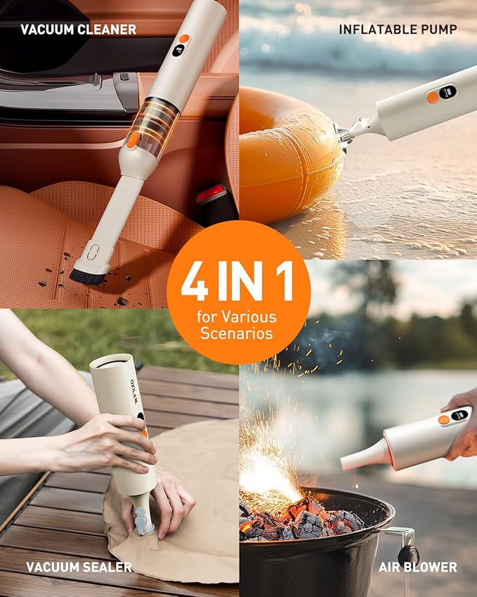 OXILAM Car Vacuum Handheld Vacuum Portable Cordless-14000PA High Power - Image 3