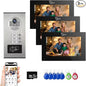 Wired Apartment Video Intercom System, 1080P HD Video Doorbell, Compatible by ANJIELOSMART
