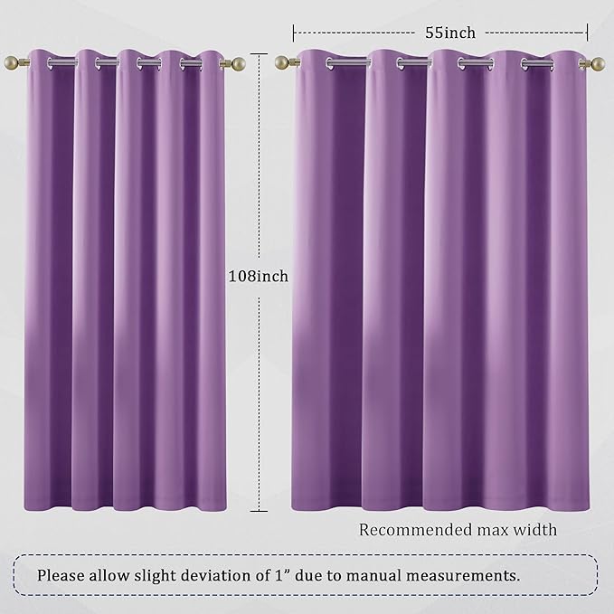 DUALIFE 108 Inch Length Curtain Panels/Drapes - Image 6