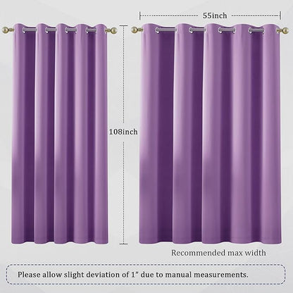 DUALIFE 108 Inch Length Curtain Panels/Drapes - Image 6