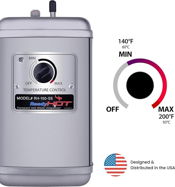 Ready Hot Compact Instant Hot Water Dispenser, Stainless Steel Tank, Wall - Image 4