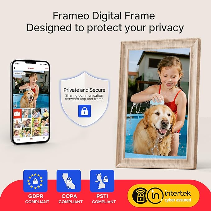 Frameo 10.1 Inch WiFi Digital Picture Frame, 1280x800 HD IPS Touch Screen Photo - Image 7