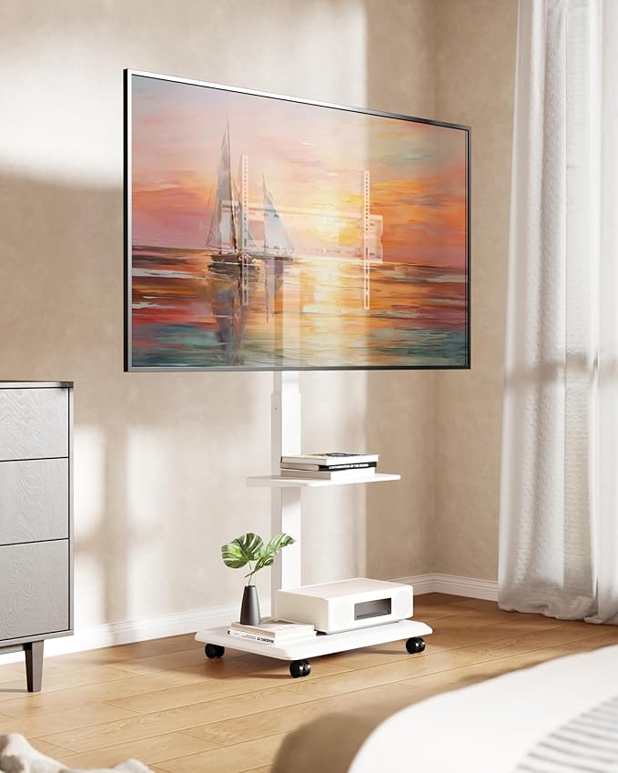 ECOTINY Steel Base Rolling TV Stand - Image 6