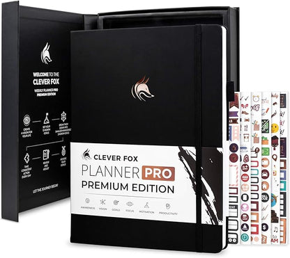 Clever Fox Planner Pro Premium – Luxurious Weekly & Monthly Planner by CleverFox