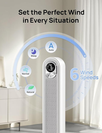 Dreo Tower Fan 42 Inch, Cruiser Pro T1 Quiet Oscillating Bladeless Fan - Image 5