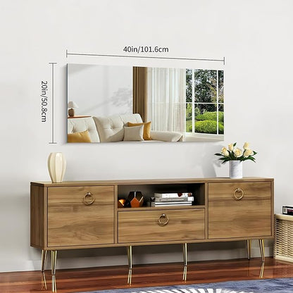 CILIBER Frameless Mirror, 20x40 Inch Bathroom Mirrors - Image 3