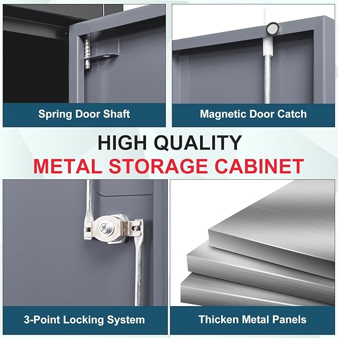 MIIIKO Metal Storage Cabinet - Image 6