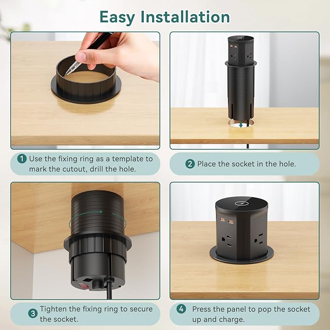 QBA Pop Up Countertop Outlet - Image 7