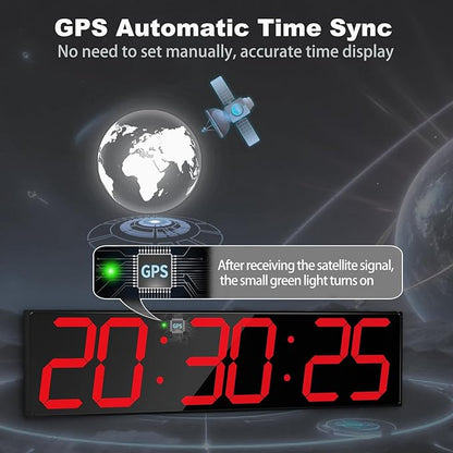 CHKOSDA 28.4''Large Digital Wall Clock, Automic Digital Clock - Image 3