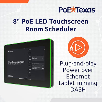 PoE Texas 8" Conference Room Scheduler - Image 2