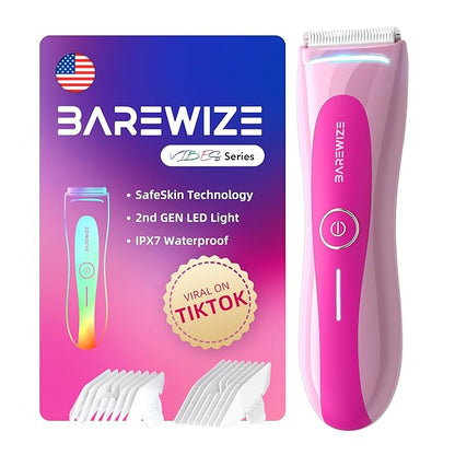 BAREWIZE Bikini Trimmer for Women, Electric Shaver for Women | LED Light by Unknown