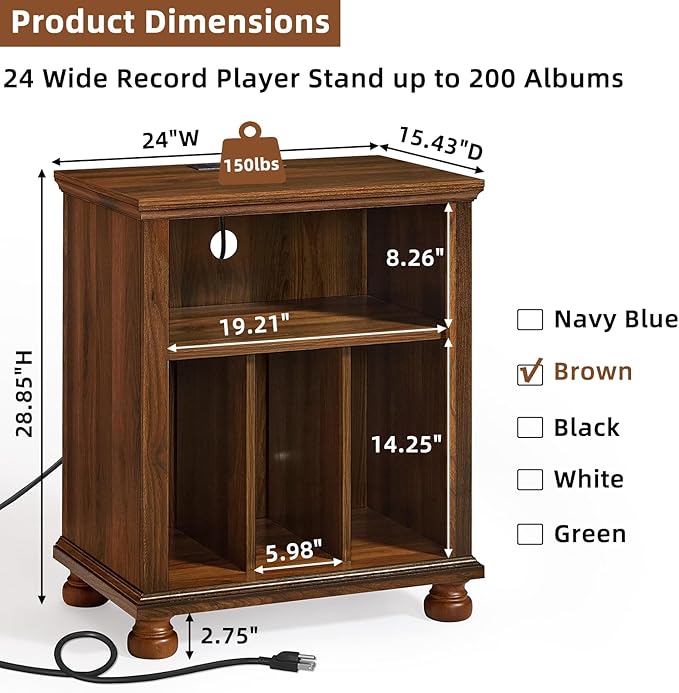 Joaxswe Record Player Stand - Image 3