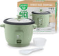GreenLife Rice Cooker with Removable PFAS-Free Ceramic Nonstick Pot, 3-Cups by GreenLife