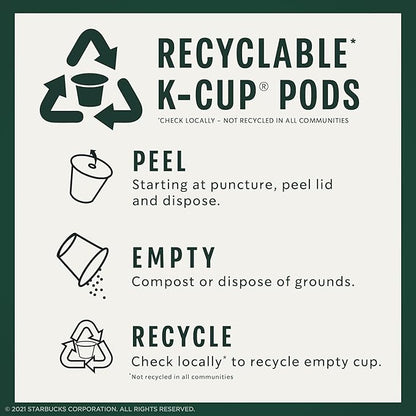 Starbucks K-Cup Coffee Pods, Starbucks Blonde, Medium and Dark Roast Hot or - Image 6