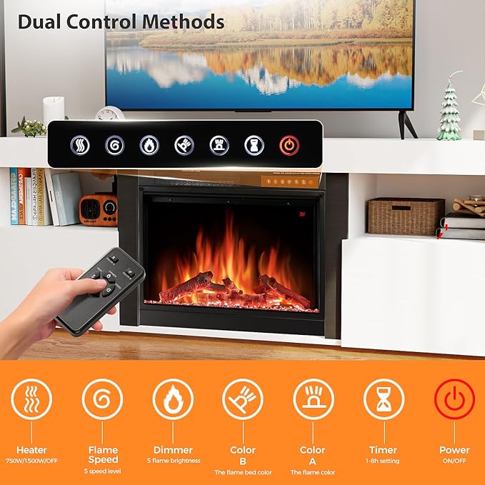 59" Electric Fireplace TV Stand - Image 4