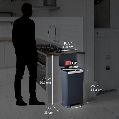 iTouchless SoftStep 13.2 Gal / 50L Step Pedal Kitchen Trash Can - Image 6
