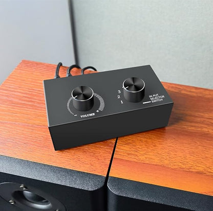 6-Way Audio Switcher, 3.5mm Stereo Audio Switcher, Plug & Play Compatible - Image 3
