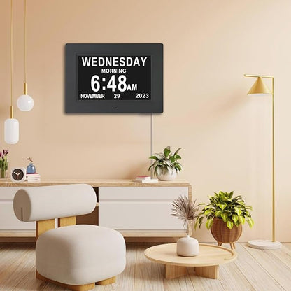 ybest 7 Inch Extra Large Day Date Time Digital Day Calendar Clock - Image 7