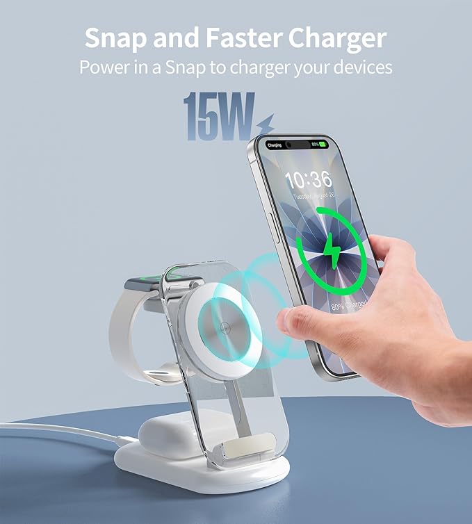 3 in 1 Magnetic Wireless Charging Station - Image 3