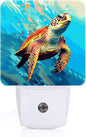 FSHVQKD Watercolor Wild Turtle Night Light, Plug Into Wall by Unknown