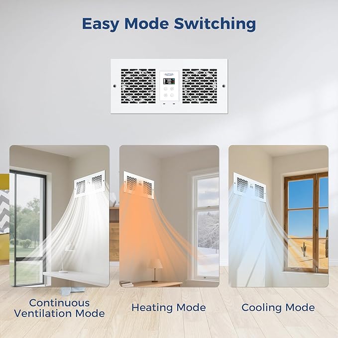 ALORAIR Room to Room Fan with Remote Control, Through Wall Ventilation Fan with - Image 3