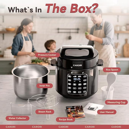 9-in-1 Electric Pressure Cooker 6 Qt, Stainless Steel Inner Pot, Programmable - Image 9