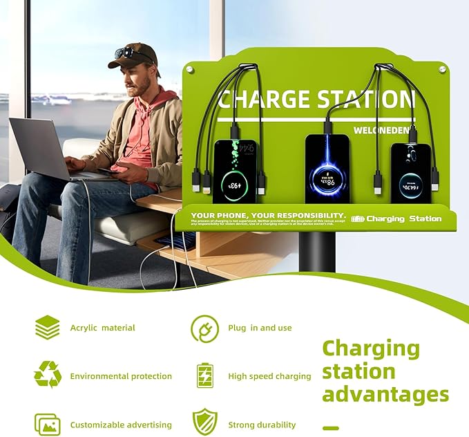 Wall Mounted Cell Phone Charging Station Mobile Phone Charging Station | Fast - Image 6