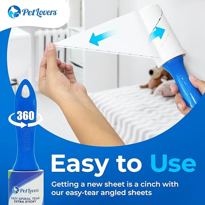 PetLovers Extra Sticky Lint Roller Value Set 270 Sheets - Image 3