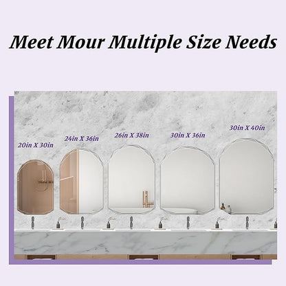 Bathroom Mirror for Wall, Bathroom Vanity Mirror, Beveled Edge Frameless Wall - Image 6